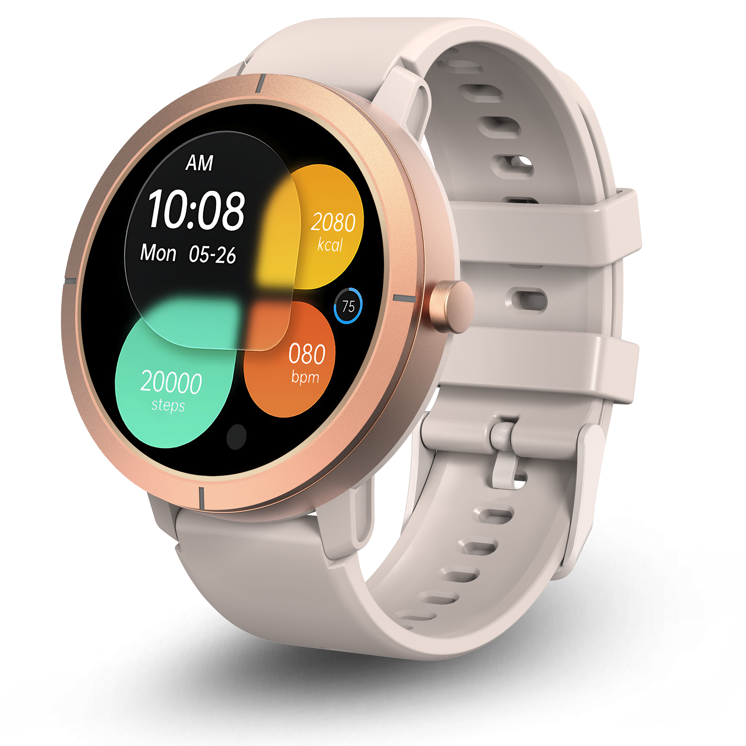 Smartwatch Damski Proventus PTG76 -  Wodoodporny IPX8 5ATM, GPS, Funkcja Rozmowy, Menu PL, AMOLED